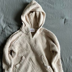 Hannah Andersson Toddler knit sweater with pocket and hood 18m